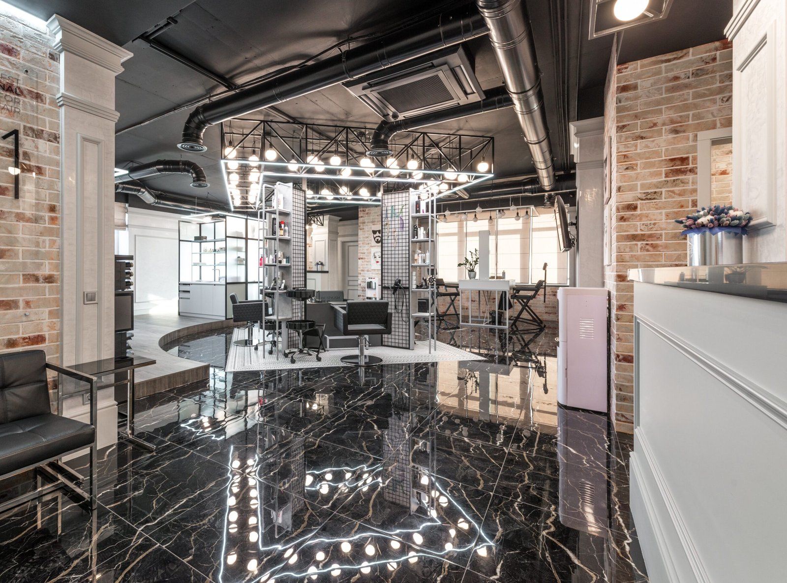 Modern Demo Salon interior
